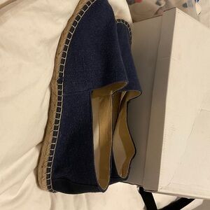 Men's Navy Espadrille Slip-On Shoes
